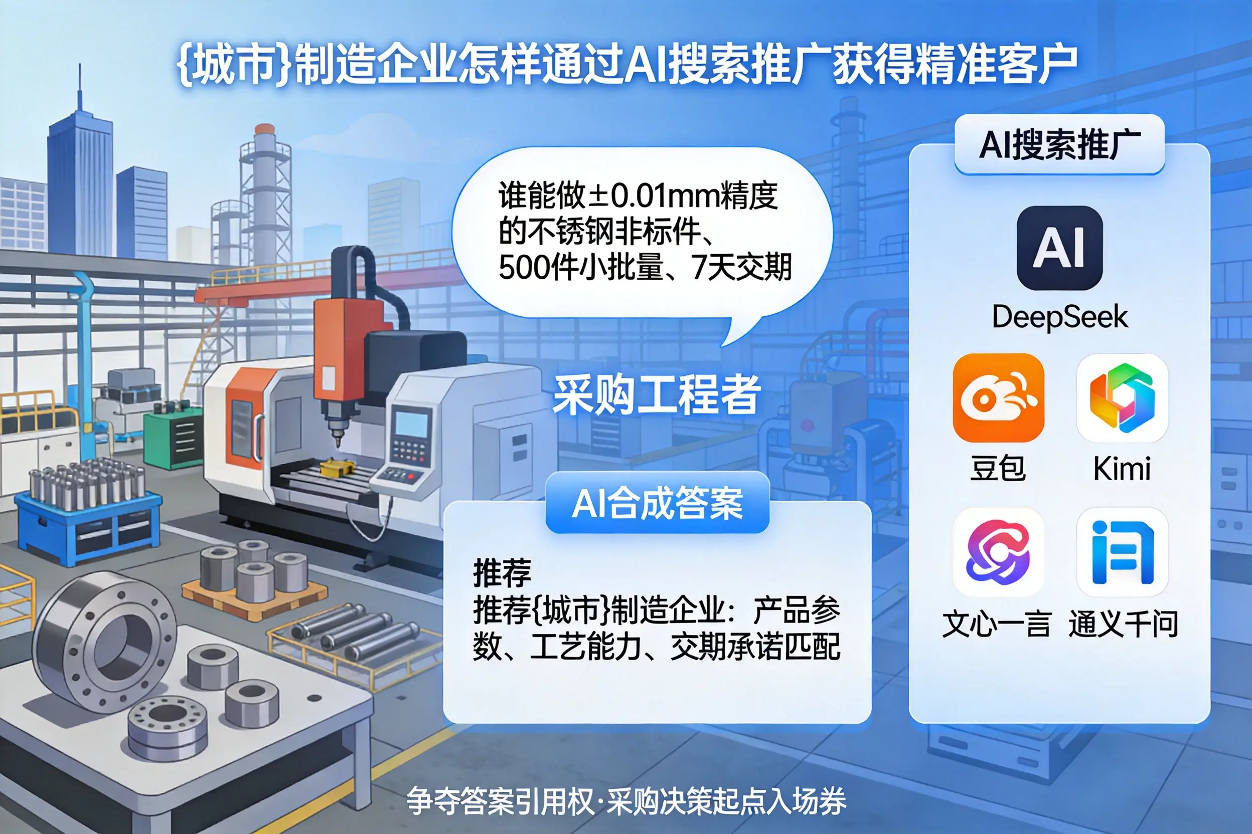 白城制造企业怎样通过AI搜索推广获得精准客户