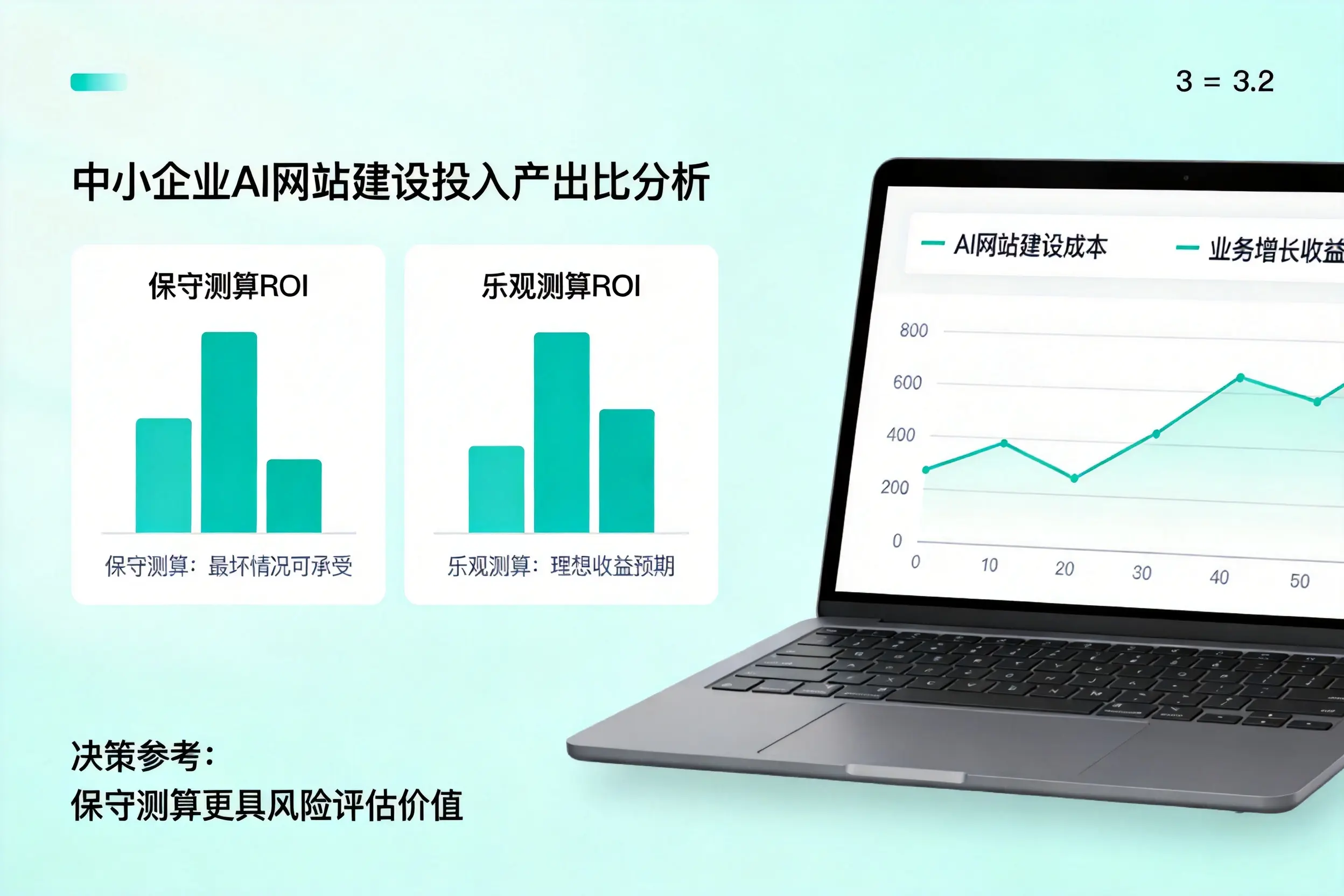 白城中小企业AI网站建设投入产出比怎么算?先看这份分析