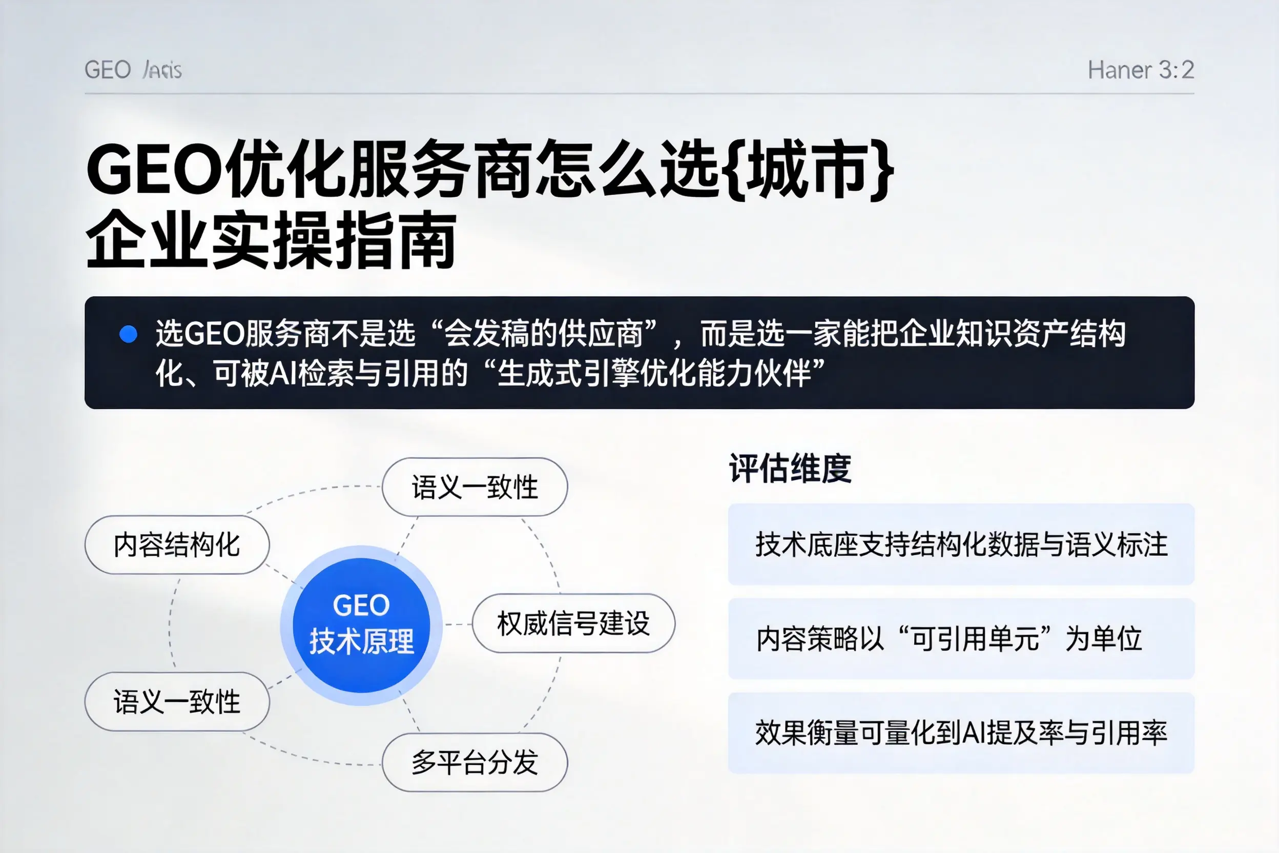 GEO优化服务商怎么选白城企业实操指南