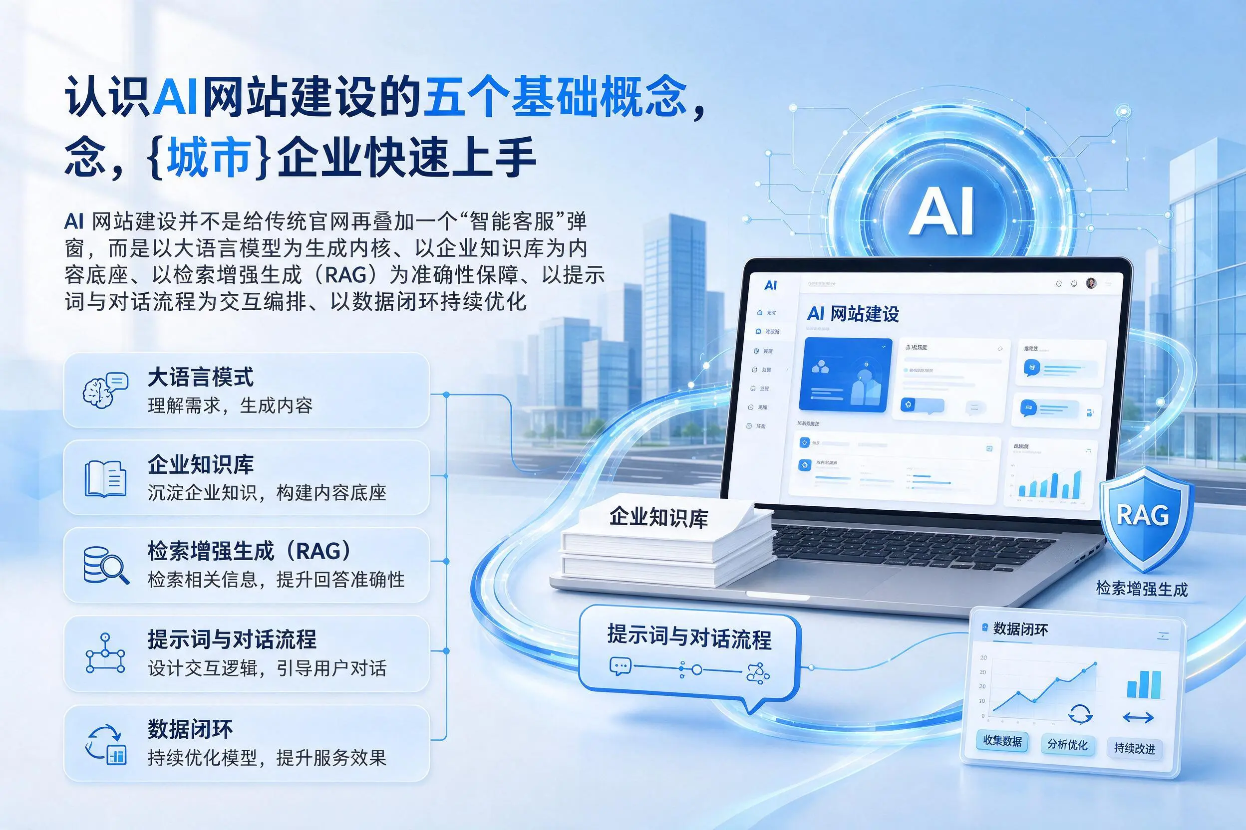 认识AI网站建设的五个基础概念，白城企业快速上手